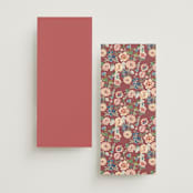 "Ruban en Fleur" - Menus in Rose by Itsy Belle Studio - Back of Card Options