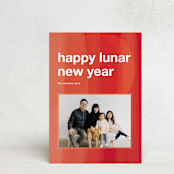 "abstract crescent" - Lunar New Year Cards in Rogue by Jennifer Lew - Front