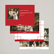 "gilded corners" - Lunar New Year Cards in Crimson by Sejal Banker - Back of Card Options