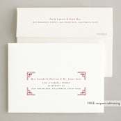 "gilded corners" - Lunar New Year Cards in Crimson by Sejal Banker - FREE Recipient Addressing