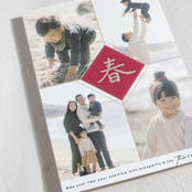 "Spring Calligraphy" - Lunar New Year Cards in Red Packet by Adelyn T. - Detail