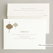 "Slash" - Lunar New Year Cards in Bamboo by Cass Loh - FREE Recipient Addressing