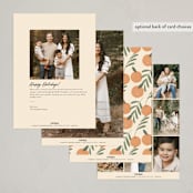 "Mandarin Oranges" - Lunar New Year Cards in Tangerine by Adelyn T. - Back of Card Options