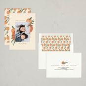 "Mandarin Oranges" - Lunar New Year Cards in Tangerine by Adelyn T. - Assembled