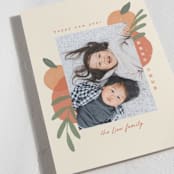 "Mandarin Oranges" - Lunar New Year Cards in Tangerine by Adelyn T. - Detail
