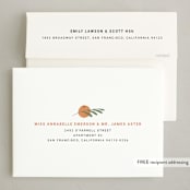 "Mandarin Oranges" - Lunar New Year Cards in Tangerine by Adelyn T. - FREE Recipient Addressing