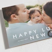 "Happy moments" - Lunar New Year Cards in Cotton by Stacey Meacham - Detail