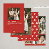 "Chinese Ink" - Lunar New Year Cards in Ruby by Adelyn T. - Back of Card Options
