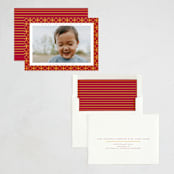 "Shimmering" - Lunar New Year Cards in Crimson by Emily Sabol Goss - Assembled