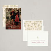 "Lunar Dragon Pictograph" - Lunar New Year Cards in Cream by fatfatin - Assembled