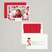 "Lanterns and Dragons" - Lunar New Year Cards in Cherry by Penny Eversole - Assembled