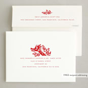 "Year of Dragon" - Lunar New Year Cards in Firecracker by Vivian Yiwing - FREE Recipient Addressing