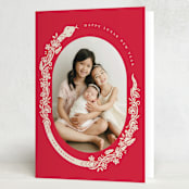 "Snake Lunar Year" - Lunar New Year Cards in Wealth by Vivian Yiwing - Folded Card