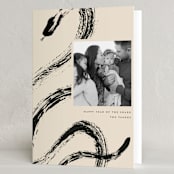 "ink snake" - Lunar New Year Cards in Tea by Vivian Yiwing - Folded Card