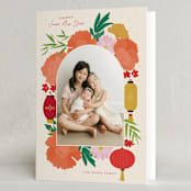 "Xin nian" - Lunar New Year Cards in Apple by Vera Lim - Folded Card