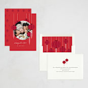 "Lucky Lanterns" - Lunar New Year Cards in Firecracker by Adelyn T. - Assembled