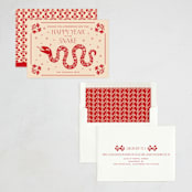 "Lunar Year Dragon" - Lunar New Year Cards in Ruby by Vivian Yiwing - Assembled