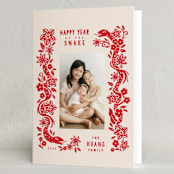 "Year of Dragon" - Lunar New Year Cards in Nian Gao by Vivian Yiwing - Folded Card