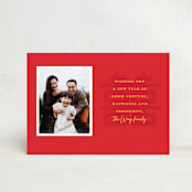 "Lunar New Year Wishes" - Lunar New Year Cards in Scarlet by Alexandra Cohn - Front