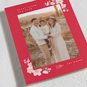 "Plum goodness" - Lunar New Year Cards in Scarlet by Creo Study - Detail