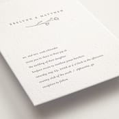 "Essence" - Letterpress Wedding Invitations in Ash by Jennifer Postorino - Detail