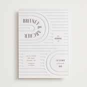 "Hilo" - Letterpress Wedding Invitations in Warm Gray by Itsy Belle Studio - Front