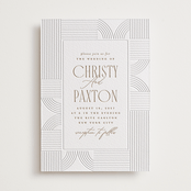"Framed Elegance" - Letterpress Wedding Invitations in Framed Elegance by Creo Study - Front