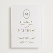 "Gianna" - Letterpress Wedding Invitations in Gianna by Kristie Kern - Front
