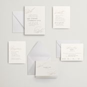 "sway" - Letterpress Wedding Invitations in Sway by Laura Hankins - Invitation Suite