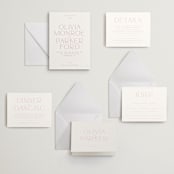 "Monroe" - Letterpress Wedding Invitations in Classic Pink by Kristie Kern - Invitation Suite