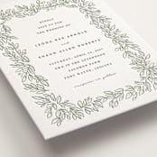"Lovely Leaves" - Letterpress Wedding Invitations in Lovely Leaves by Jessie Steury - Detail