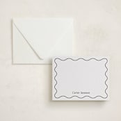 "Fun." - Personalized Stationery Cards in Soft Black by Jackie Crawford - Assembled