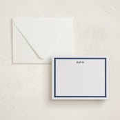 "Tailor" - Personalized Stationery Cards in Aegean by Megan Davis - Assembled