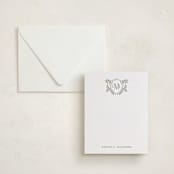 "Escudo" - Personalized Stationery Cards in Moss by Tamara Hilje - Assembled