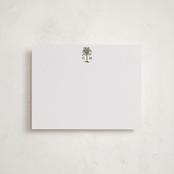 "Tropical" - Personalized Stationery Cards in Moss by Bethan - Front