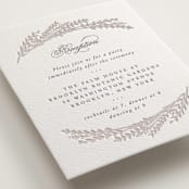"Arches of Wheat" - Letterpress Reception Cards by Hooray Creative - Detail