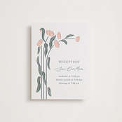 "Nouveau Swans" - Letterpress Reception Cards in Nouveau Swans by Olivia Raufman - Front