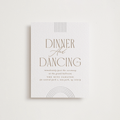 "Framed Elegance" - Letterpress Reception Cards in Framed Elegance by Creo Study - Front