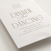"Framed Elegance" - Letterpress Reception Cards in Framed Elegance by Creo Study - Detail