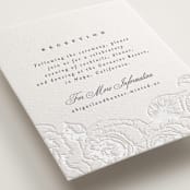 "Garden" - Letterpress Reception Cards in Garden by Leah Bisch - Detail
