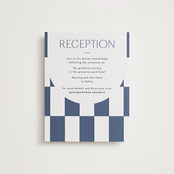 "Beech" - Letterpress Reception Cards in Navy by Blustery August - Front
