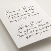 "Ever classic" - Letterpress Reception Cards in Ever Classic by Design Lotus - Detail
