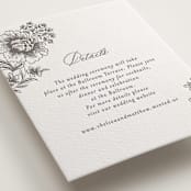 "Wedding Press" - Letterpress Reception Cards in Graphite by Chris Griffith - Detail