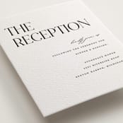 "Tallest" - Letterpress Reception Cards in Soft Black by Pixel and Hank - Detail