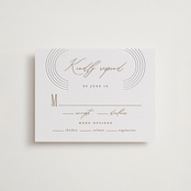 "Framed Elegance" - Letterpress RSVP Cards in Framed Elegance by Creo Study - Front