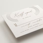 "Framed Elegance" - Letterpress RSVP Cards in Framed Elegance by Creo Study - Detail