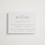 "Gianna" - Letterpress RSVP Cards in Gianna by Kristie Kern - Front