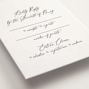 "Ever classic" - Letterpress RSVP Cards in Ever Classic by Design Lotus - Detail