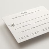 "Putnam" - Letterpress RSVP Cards in Moss by Megan Davis - Detail
