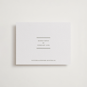 "Putnam" - Letterpress RSVP Online Enclosure Cards in Moss by Megan Davis - Front